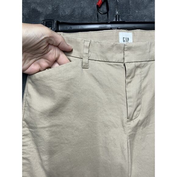 Gap Pants Woman’s Sz 2 Tan Skinny Ankle Khaki Nomad Stretch Flat Front - Picture 4 of 12